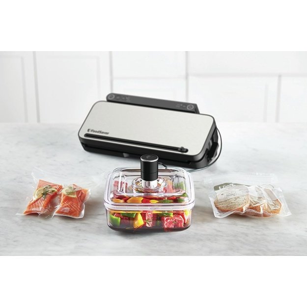 FoodSaver VS3190X vacuum sealer Black, Stainless steel