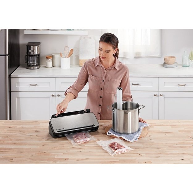 FoodSaver VS3190X vacuum sealer Black, Stainless steel