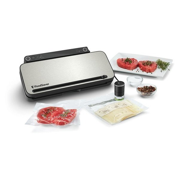 FoodSaver VS3190X vacuum sealer Black, Stainless steel