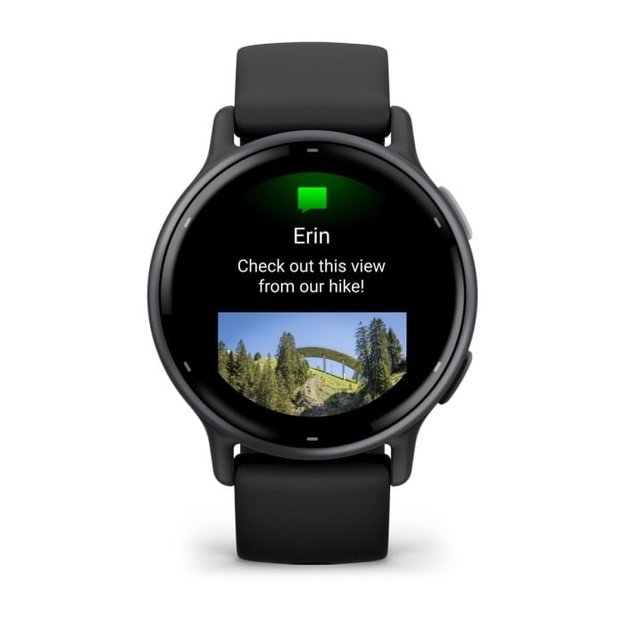 Garmin Vivoactive 5 3.05 cm (1.2 ) AMOLED Digital 390 x 390 pixels Touchscreen Black Wi-Fi GPS (satellite)