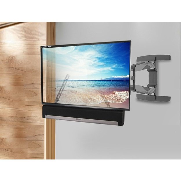 Maclean MC-912 Universal Soundbar Speaker Mount Holder TV Mounting Adjustable VESA 23  - 65  15 kg
