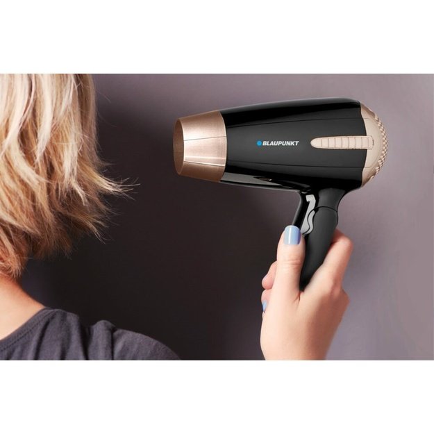 Blaupunkt Hairdryer HDD301BK, 1200W, black-gold