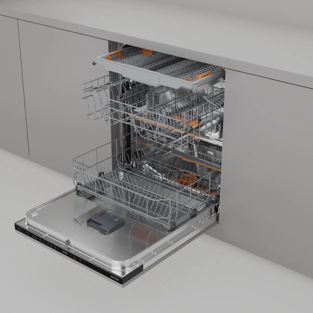 Įmontuojama indaplovė Gorenje GV643E91, 44.8 cm
