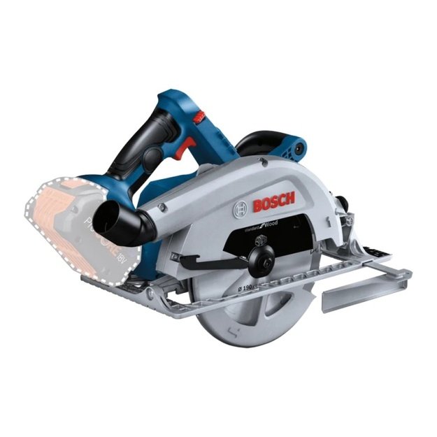 Akumuliatorinis diskinis pjūklas BOSCH Biturbo GKS 18V-68 CT Solo