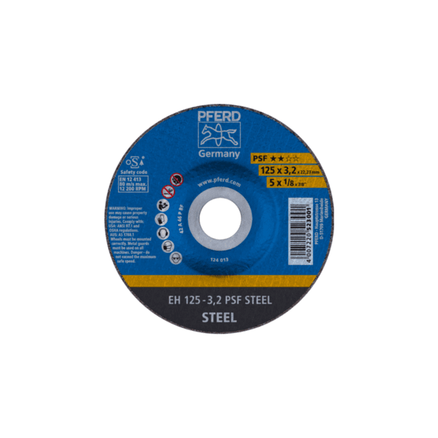 Metalo pjovimo diskas PFERD EH125-3,2mm PSF Steel