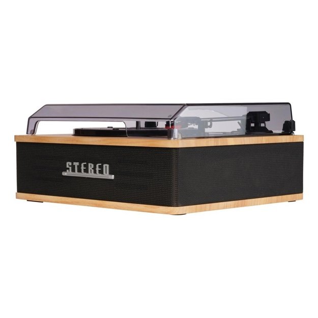 Denver VPB-262LW Belt-drive audio turntable Black, Wood Manual