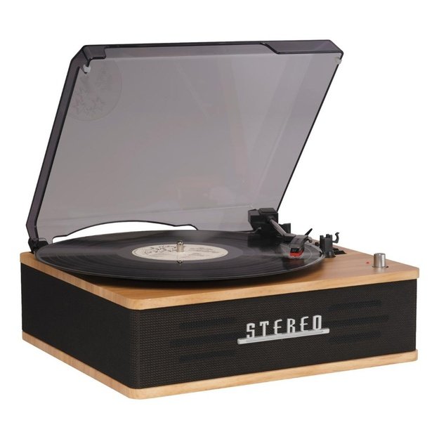 Denver VPB-262LW Belt-drive audio turntable Black, Wood Manual