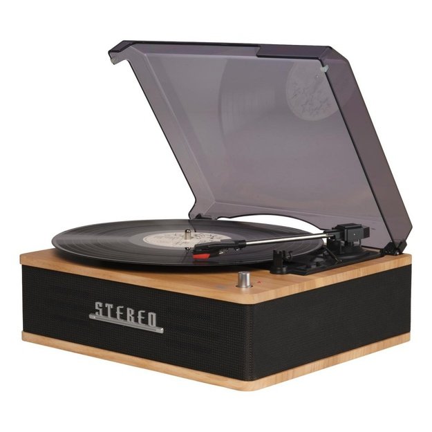 Denver VPB-262LW Belt-drive audio turntable Black, Wood Manual