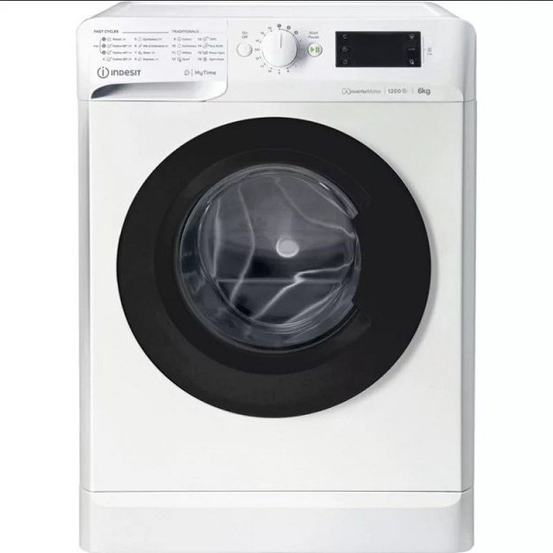 INDESIT | Washing machine | MTWSE 61294 WK EE | Energy efficiency class C | Front loading | Washing capacity 6 kg | 1150 RPM | D