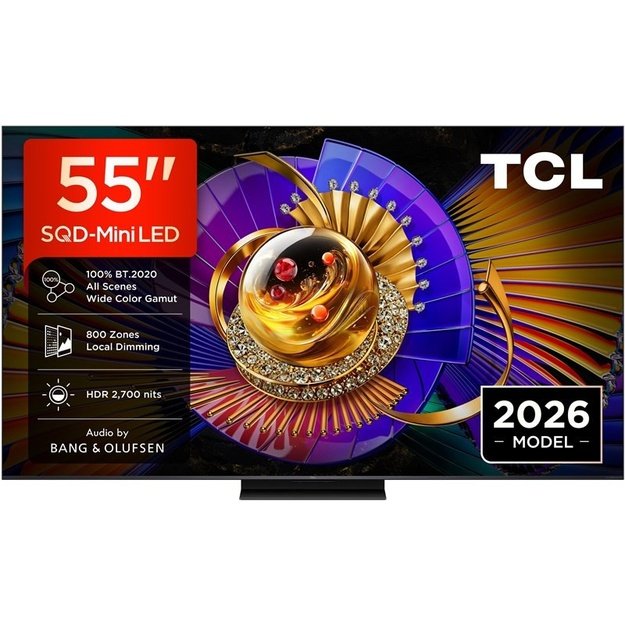 TCL C7L 55C7L TV 139.7 cm (55 ) 4K Ultra HD Smart TV Wi-Fi Black 2700 cd/m2