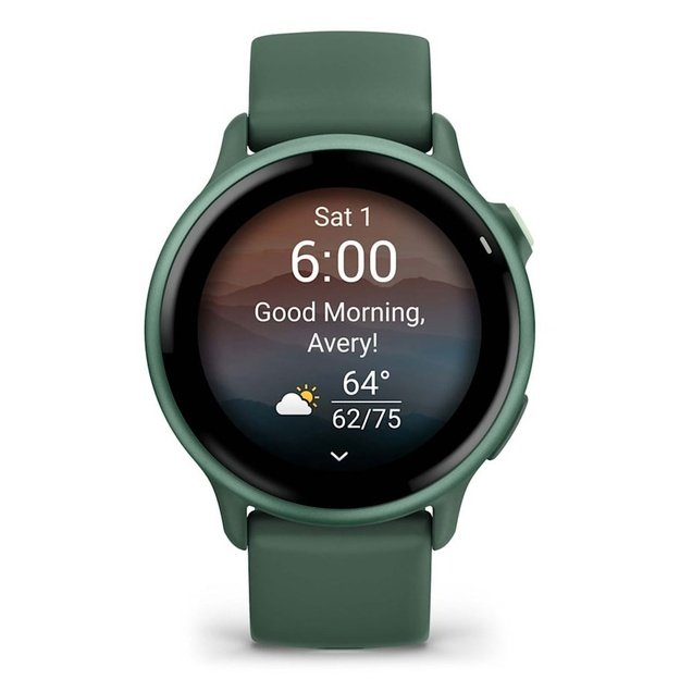 Garmin v&iacute;voactive 6 3.05 cm (1.2 ) AMOLED 42 mm Digital 390 x 390 pixels Touchscreen Green Wi-Fi GPS (satellite)