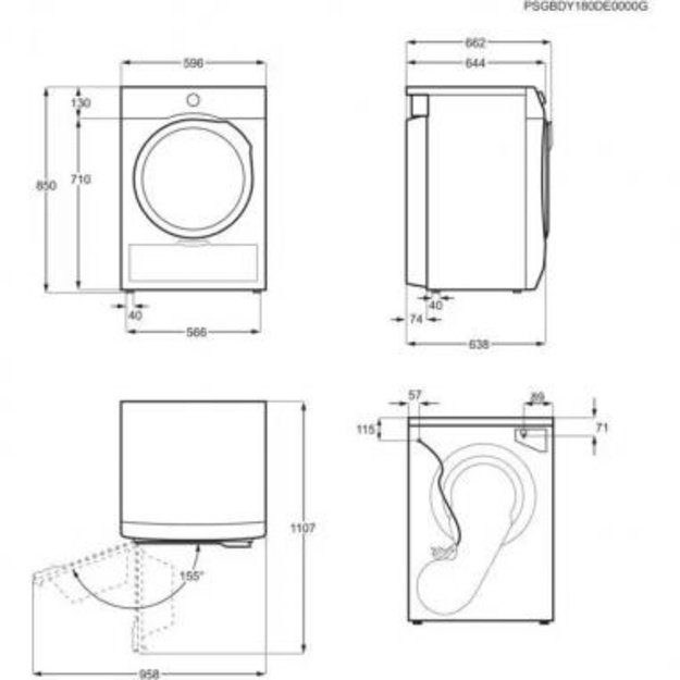 Džiovyklė su &scaron;ilumos siurbliu Electrolux EW6D39CBE