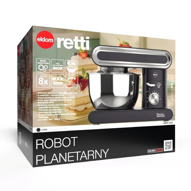 ELDOM WRK1400 PLANETARY ROBOT 1400-1900W BLACK