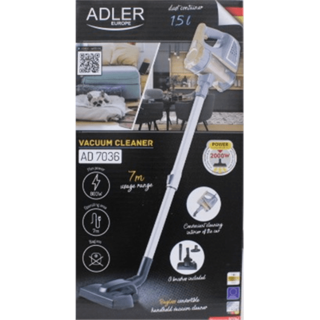 SALE OUT. | Adler | Vacuum Cleaner | AD 7036 | Corded operating | Handstick and Handheld | 800 W | - V | Operating radius 7 m | 