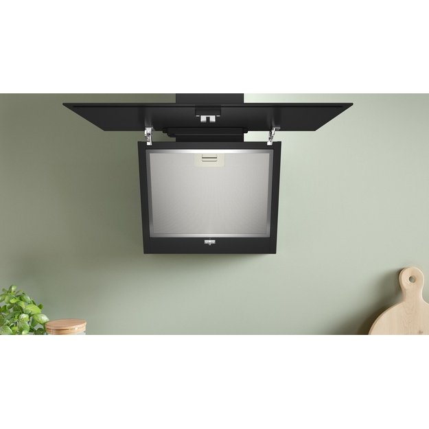 Bosch Serie 2 DWK65DK60 cooker hood Wall-mounted Black 430 m&sup3;/h A