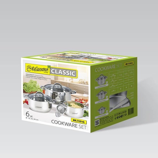 6 dalių virtuvės reikmenų rinkinys MR-2120-6L MAESTRO