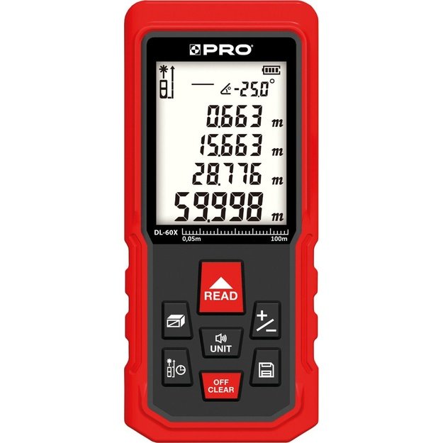 Laser distance measuring device DL-60X