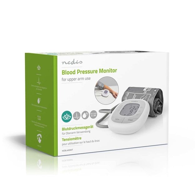 Nedis HCBL400WT blood pressure unit Upper arm Automatic