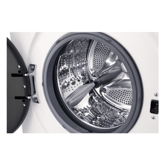 LG | Washing machine | F4X1009NWB | Energy efficiency class A | Front loading | Washing capacity 9 kg | 1400 RPM | Depth 55 cm |