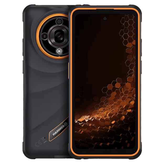 Hammer Iron 6 | Orange | 6.56   | IPS | 1612 x 720 pixels | Mediatek | Dimensity 6300 | Internal RAM 6 GB | 128 GB | microSD | D