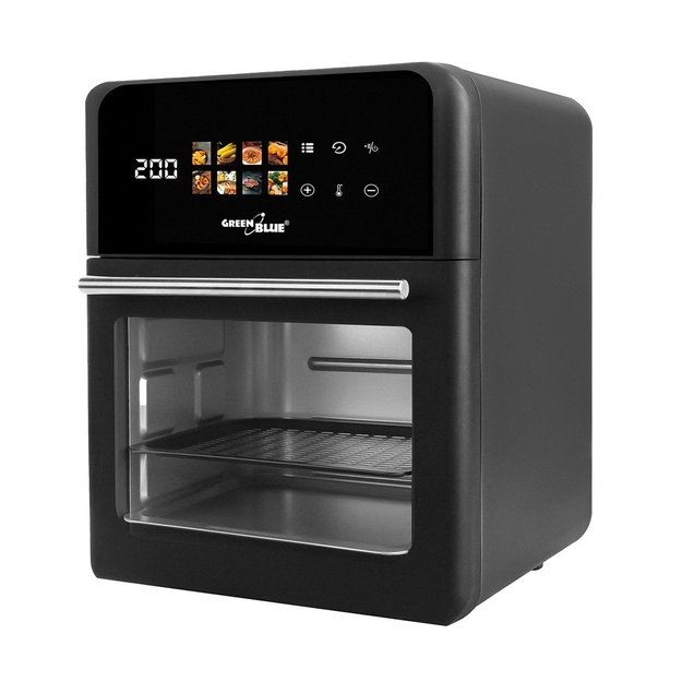 GreenBlue AIR FRYER Oil-Free Air Fryer, 1800W, 10L capacity, 8 programs, accessories, timer, GB950