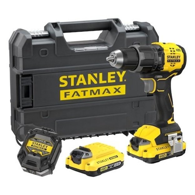 Stanley SFMCD716D2T-QW drill 1900 RPM Keyless Black, Yellow