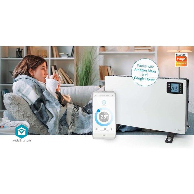 Nedis HTCO50WTW electric space heater Indoor White 2000 W Convector electric space heater