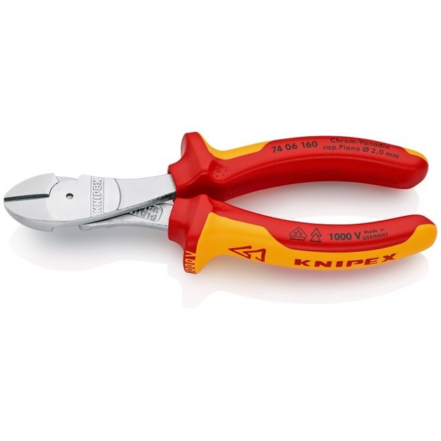 Didelės svertinės jėgos kirpimo replės KNIPEX 7406160