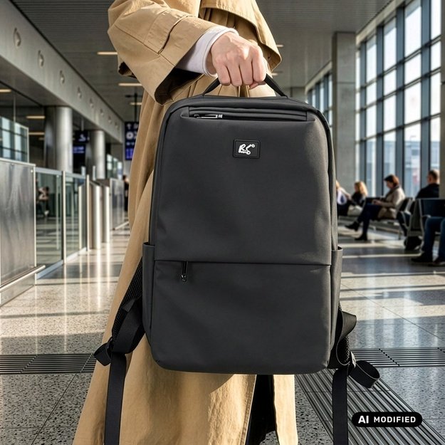 NanoRS Laptop Backpack, 15.6 , Black, 41x29x4, Waterproof RS202 B