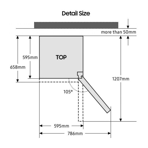 SAMSUNG RB38C7B6BS9/EF