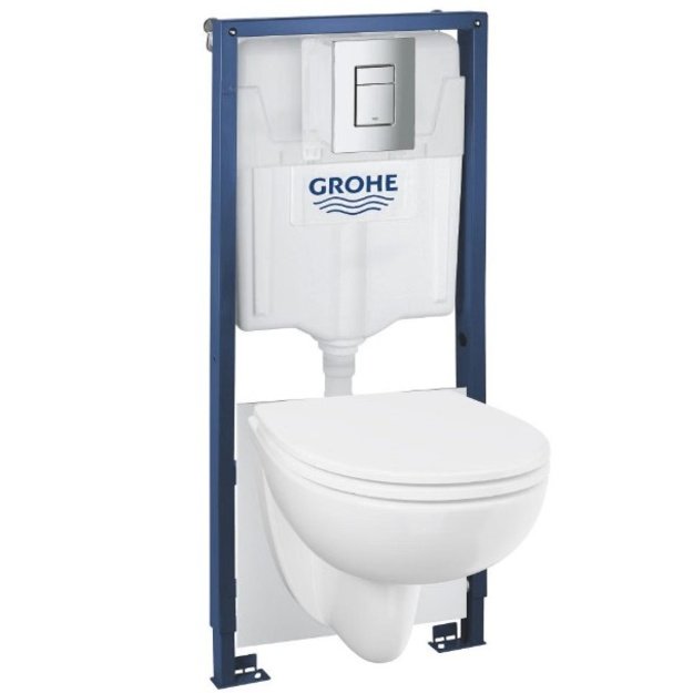 WC komplektas GROHE SOLIDO 5-in-1, 112957SH00, Chrome