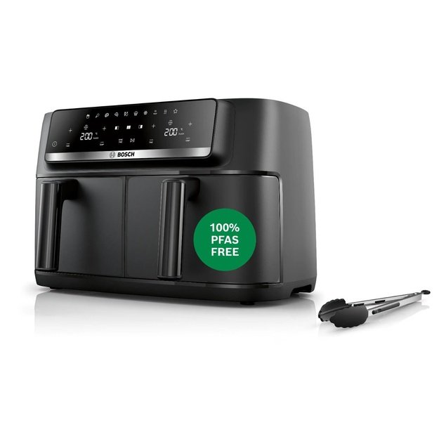Bosch Serie 4 MAFD440B7 fryer Double 9 L 2500 W Hot air fryer Black