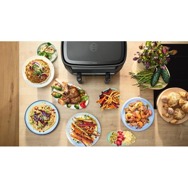Bosch Serie 4 MAFD440B7 fryer Double 9 L 2500 W Hot air fryer Black
