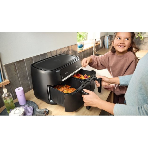 Bosch Serie 4 MAFD440B7 fryer Double 9 L 2500 W Hot air fryer Black