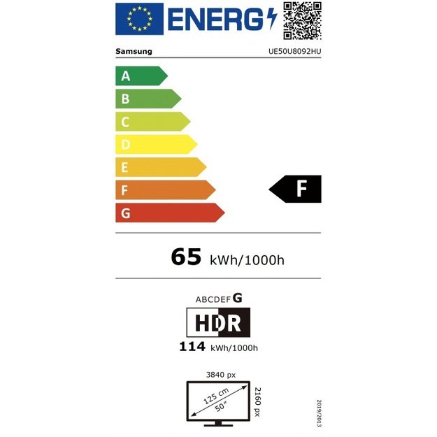 Televizorius Samsung Crystal UHD U8000H 4K, Vision AI Smart TV, UE50U8092HUXXH