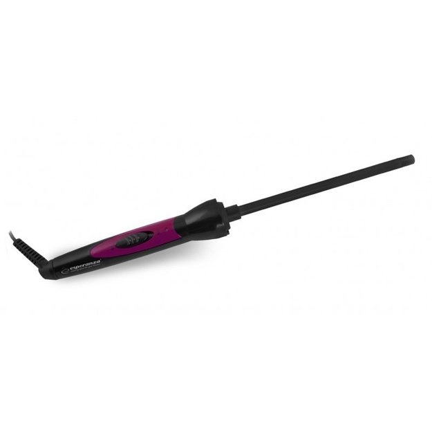 Curling iron for hair Esperanza Laura EBL014 (25W, black color)