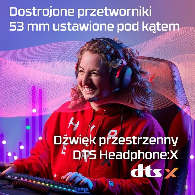 HyperX Cloud III - Gaming Headset (Black/Red)