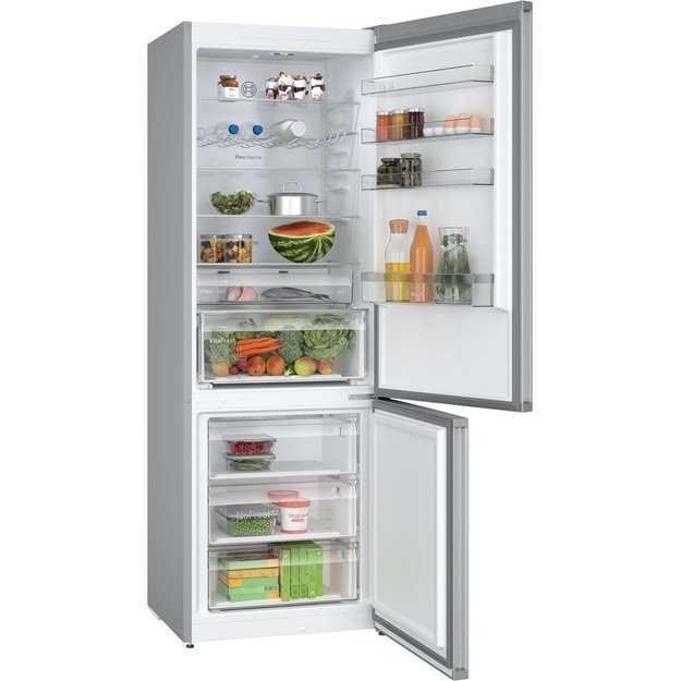 Bosch Serie 4 KGN497LDF fridge-freezer Freestanding 440 L D Stainless steel