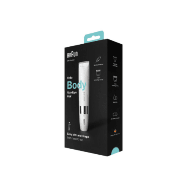 Braun Body Mini Trimmer | BS1000 | Cordless | Wet & Dry | White