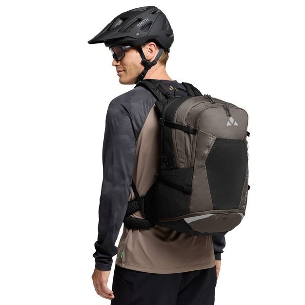 VAUDE Bike Alpin 28+5 backpack Sports backpack Black, Brown Polyamide, Polyurethane (PU), Polyester