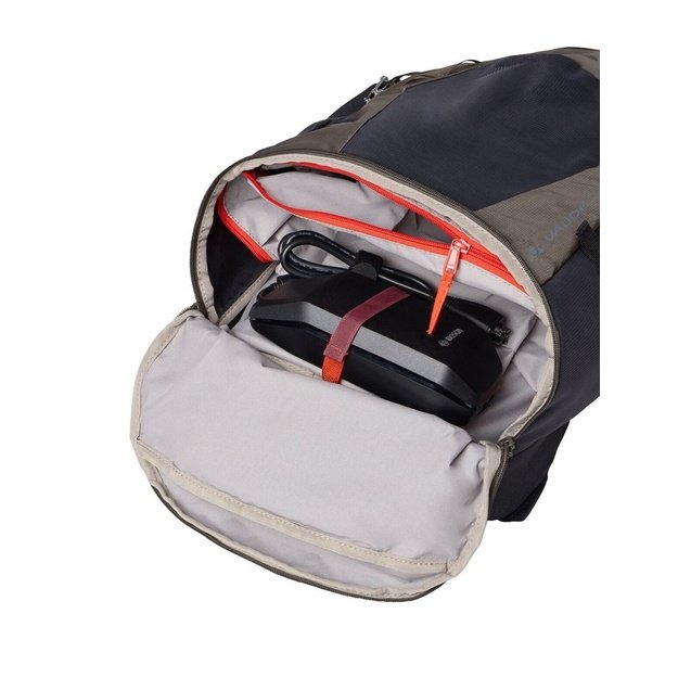 VAUDE Bike Alpin 28+5 backpack Sports backpack Black, Brown Polyamide, Polyurethane (PU), Polyester