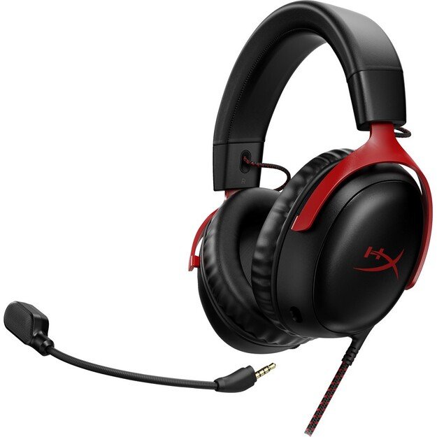 HyperX Cloud III - Gaming Headset (Black/Red) 8