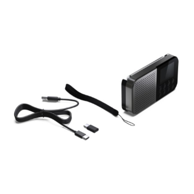 Sharp OSAKA Pocket/Handheld Portable Digital Radio | DR-P520(GY) | Bluetooth 7