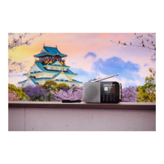 Sharp OSAKA Pocket/Handheld Portable Digital Radio | DR-P520(GY) | Bluetooth 4