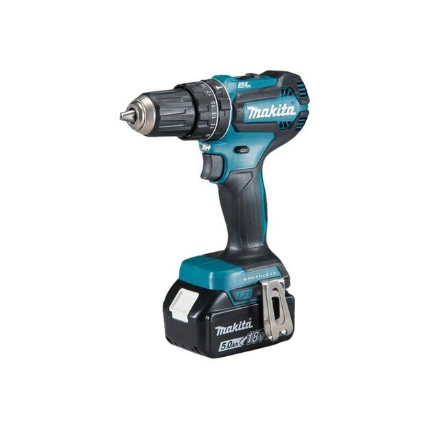 Makita DHP485RTJ drill 28500 RPM Keyless 1.5 kg Black, Blue 1
