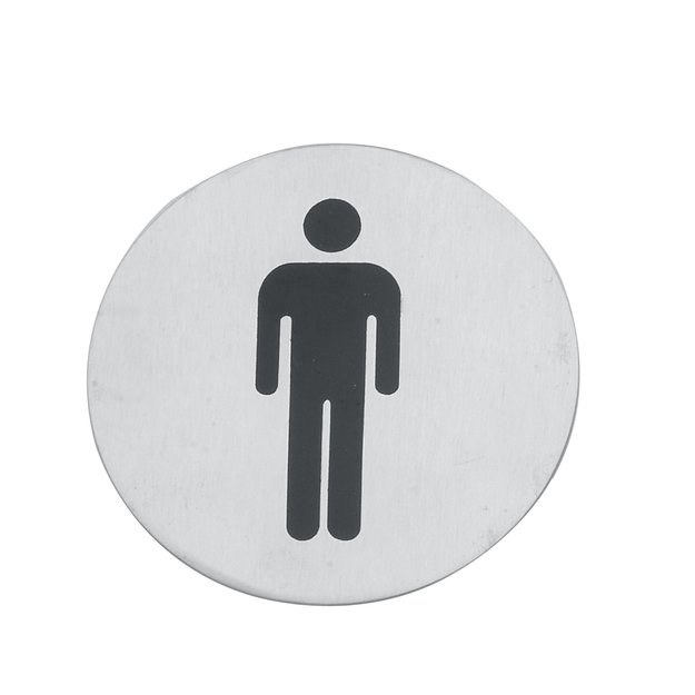 Mens toilet sign, 7.5 cm