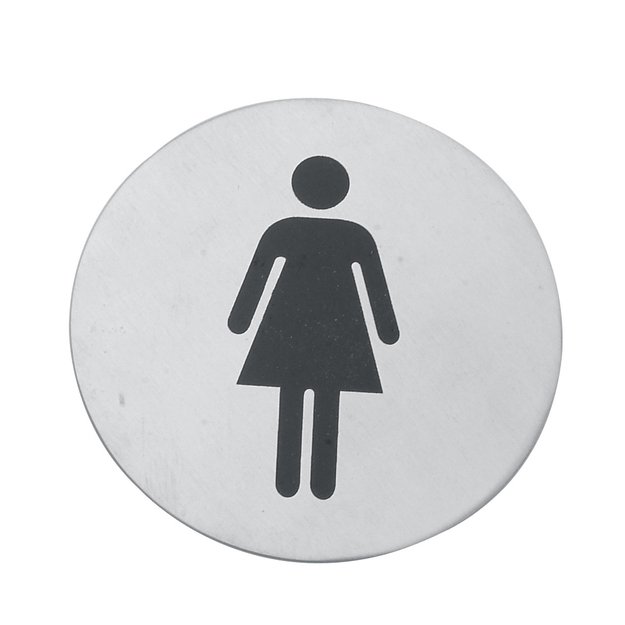 Womens toilet sign, 7.5 cm