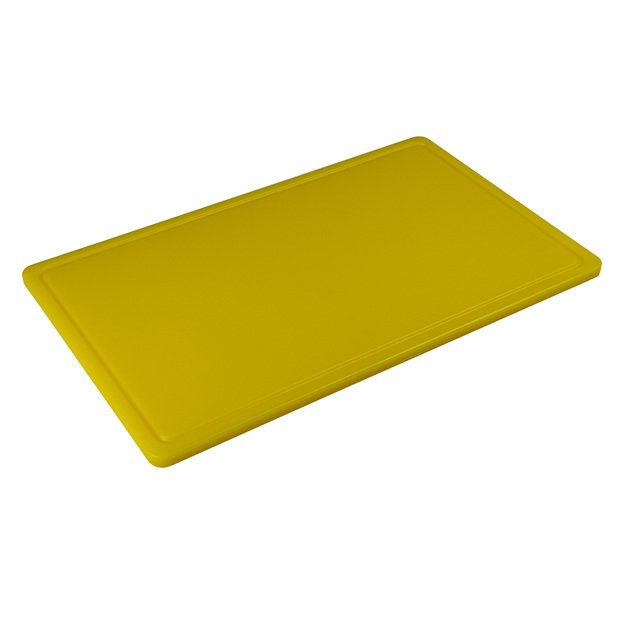 Cutting board, 40x60x2 cm, yellow