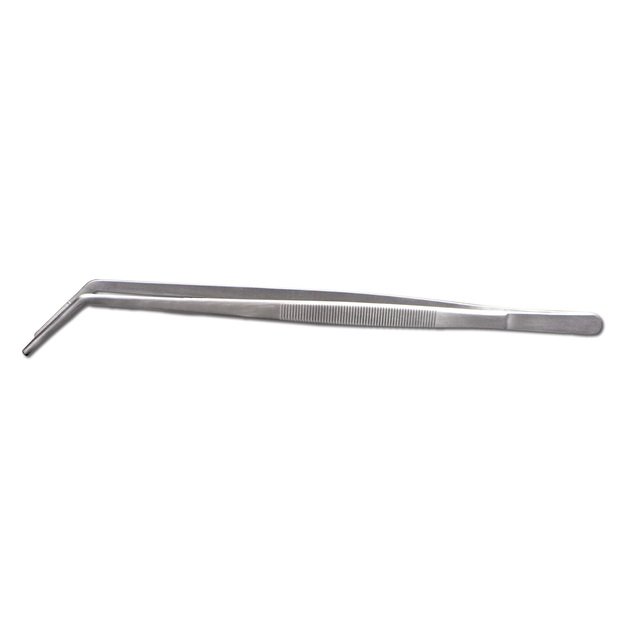Kitchen tweezers, 21 cm, bended