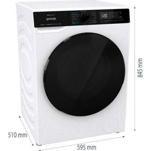 Gorenje WD2PA854ADW/AT washer dryer Freestanding Front-load White D 5